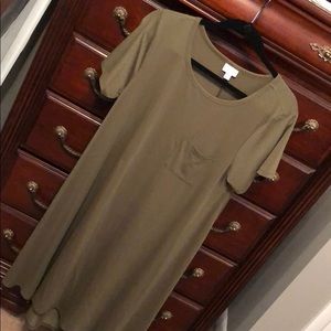 LuLaRoe Army Green/olive Carly Medium